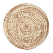 Natural Fiber Pattern Handwoven Round Jute Rugs for Bedroom & Kids Room | Jaipur Handloom