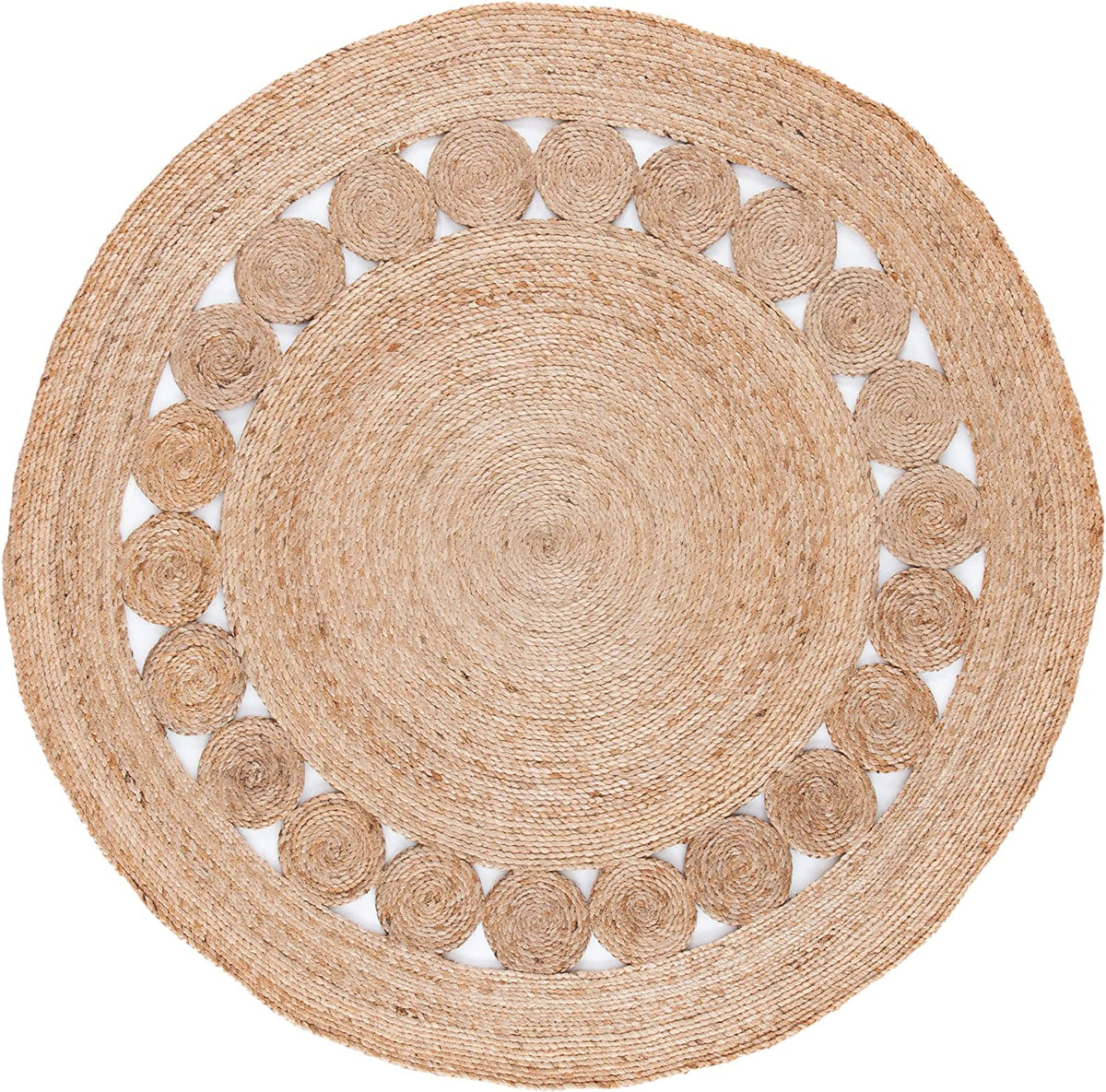 Natural Jute Braided Jute Round Rug Exporter from Jaipur | Jaipur Handloom