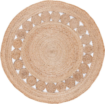 Natural Jute Braided Jute Round Rug Exporter from Jaipur | Jaipur Handloom