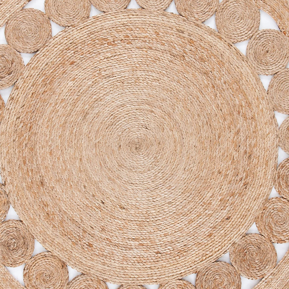 Natural Jute Braided Jute Round Rug Exporter from Jaipur | Jaipur Handloom