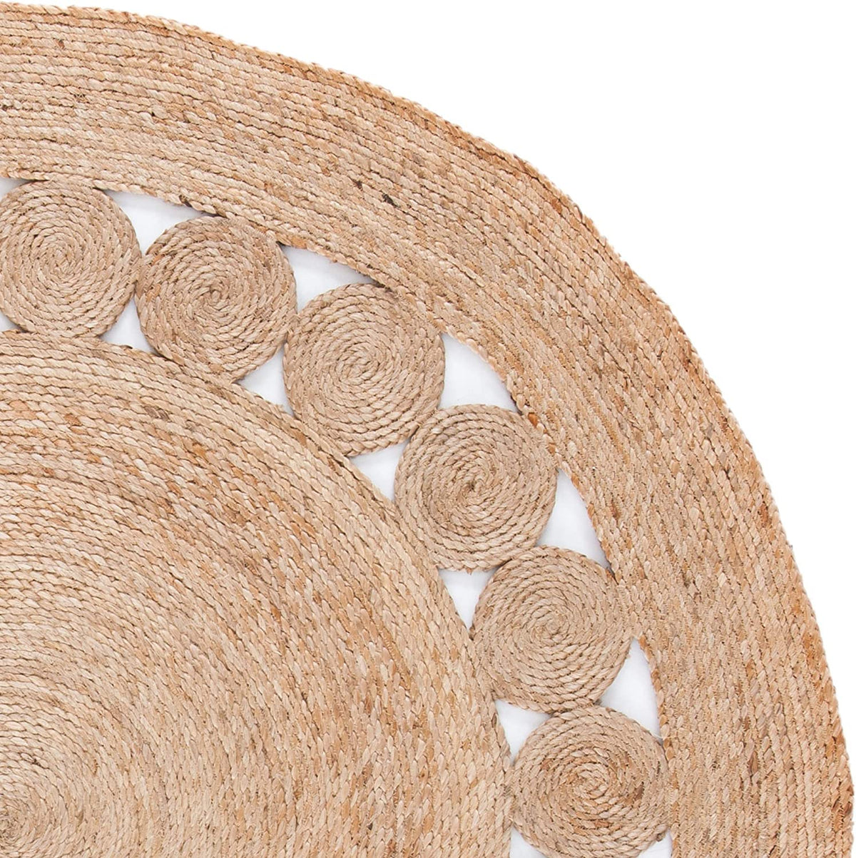 Natural Jute Braided Jute Round Rug Exporter from Jaipur | Jaipur Handloom