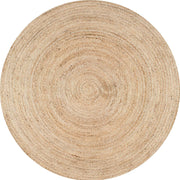 Natural Jute Round Rugs Reversible Carpet