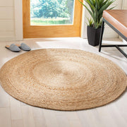 Hand Braided Natural Fiber Jute Round Shape Rug | Jaipur Handloom