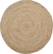 Hand Braided Natural Fiber Jute Round Shape Rug | Jaipur Handloom
