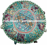 Newcastle Pouffe - 18X13 inches-Jaipur Handloom