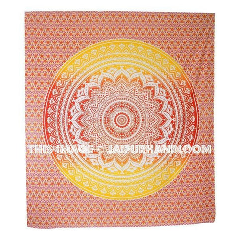Orange Ombre Tapestry-Jaipur Handloom