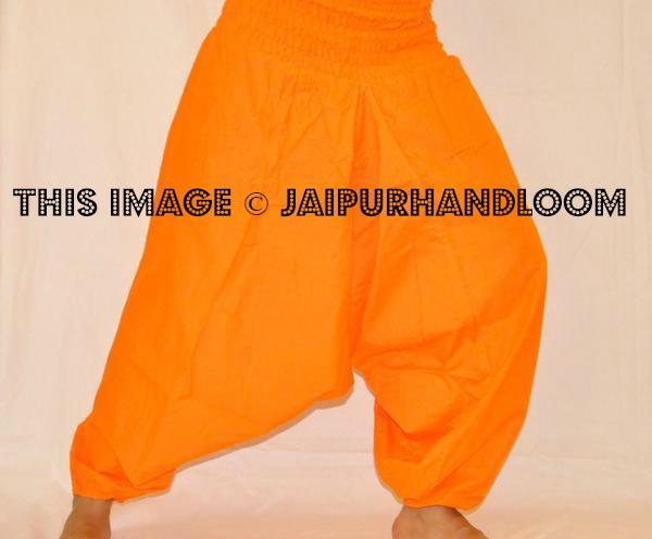 Orange harem pants for sale-Jaipur Handloom
