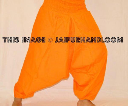 Orange harem pants for sale-Jaipur Handloom