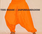 Orange harem pants for sale-Jaipur Handloom