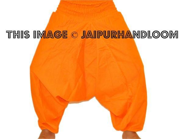 Orange harem pants for sale-Jaipur Handloom