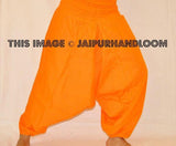 Orange mens yoga pants-Jaipur Handloom