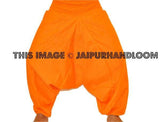 Orange mens yoga pants-Jaipur Handloom