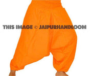 Orange mens yoga pants-Jaipur Handloom