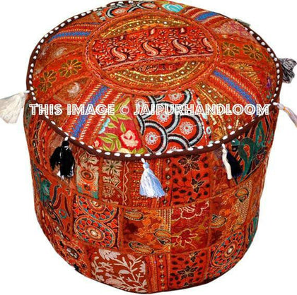 Ottomans | Footstools Indian Pouf Pouffe