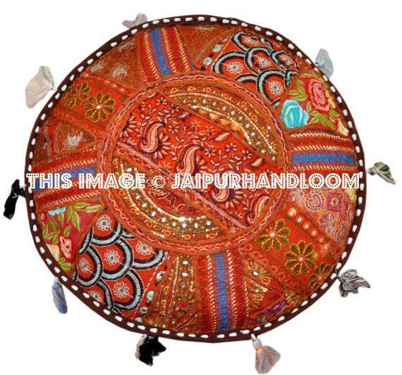 Ottomans | Footstools Indian Pouf Pouffe