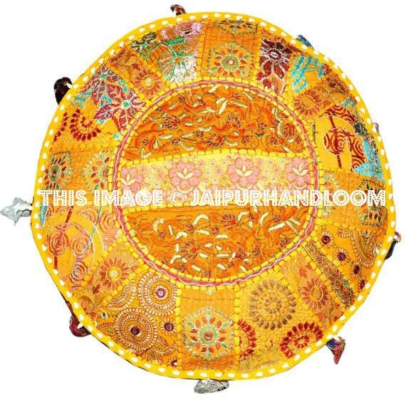 Ottomans, Footstools and Poufs-Jaipur Handloom