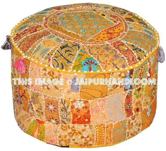 Ottomans & Poufs | Jaipurhandloom.com-Jaipur Handloom