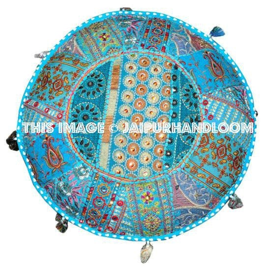 Ottomans: Tufted, Leather & Storage Ottomans-Jaipur Handloom