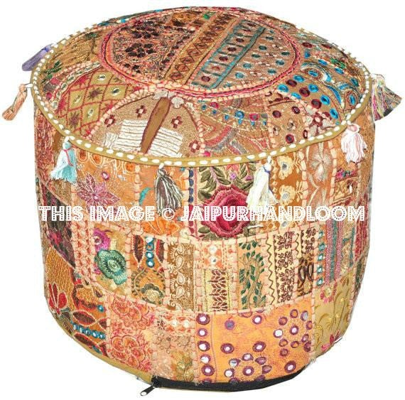 Outdoor Poufs Outdoor Ottomans on jaipurHandloom-Jaipur Handloom