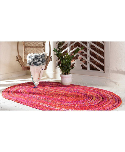 5 X 7 Hand Braided Indoor Outdoor Rag Rug