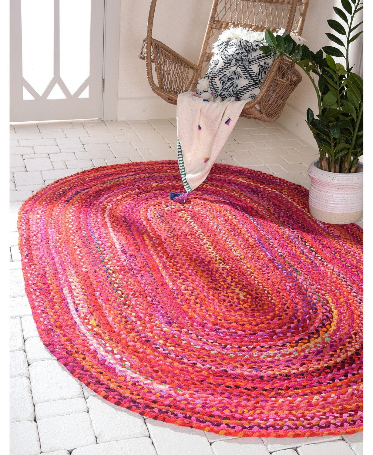 Oval 3 X 5 Chindi Area Rug ON SALE