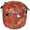 Patchwork Cocktail Ottoman Pouffes 
