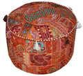 Patchwork Pouf Ottoman | Jaipur Handloom