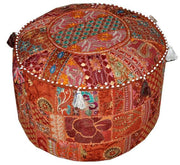 Patchwork Pouf Ottoman | Jaipur Handloom