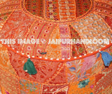 Perth Pouffe - 22X12 inches-Jaipur Handloom