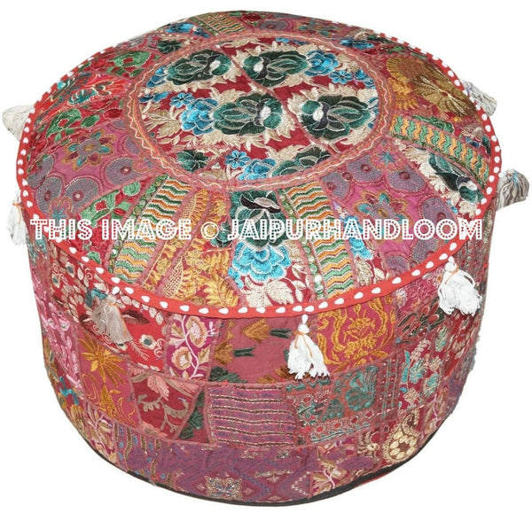 Pirie Ottomans & Poufs - 22X12 inches-Jaipur Handloom