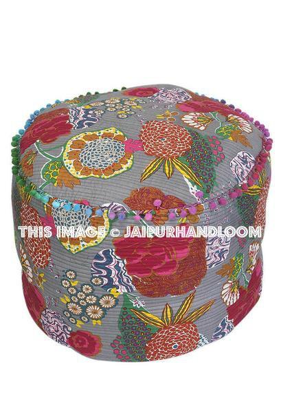Pouf Ottoman Footstool Poof Poufs Pouffe Pouffes -Jaipur Handloom