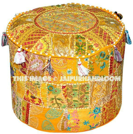 Pouf Ottoman - Great Selection of Ottomans‎-Jaipur Handloom