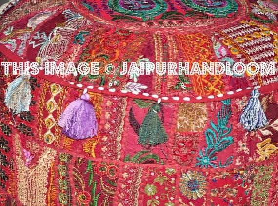Pouf Ottomans: Ottomans-Jaipur Handloom