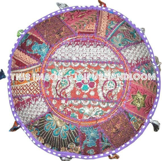 Pouf Ottomans on JaipurHandloom - Pouf Footstool-Jaipur Handloom