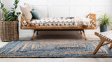 Premium Quality Braided Denim Jute Rugs | Bohemian Kitchen Floor Mat - 3 X 4 ft-Jaipur Handloom