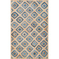 Braided Denim Rug, Heavy Duty Runner Rug, Soft Jute Area Rug for Living Room