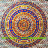 Psychedelic Mandala Tapestry Bohemian Indian Bedding Bed Cover-Jaipur Handloom