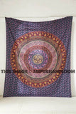 Psychedelic Mandala Wall Hanging Trippy Dorm Tapestries Sofa Couch Throw-Jaipur Handloom