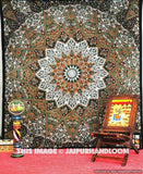 Psychedelic Star Tapestry Indian Mandala Curtains Dorm Room Bedding Set-Jaipur Handloom