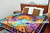Psychedelic Tie Dye Sun and Moon college tapestries Dorm Tapestry Bedding-Jaipur Handloom