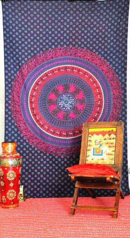 Psychedelic tapestry wall hanging wholesale indian tapestry by jaipurhandloom-Jaipur Handloom