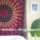 Purple Bohemian Mandala Tapestries Hippie Blanket for Beaches Dorm decor wall hanging-Jaipur Handloom