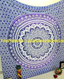 Purple tapestry purple Mandala Tapestry ombre mandala tapestry-Jaipur Handloom