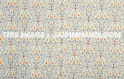 Queen Ikat Quilt Blanket In Gray Ikat Kantha Paisely-Jaipur Handloom