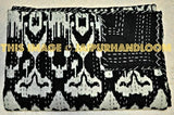 Queen Ikat Quilt in Black, ikat Kantha Quilt Ikat throw Blanket-Jaipur Handloom