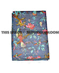 Queen Indian sari kantha quilt bedding bedspread bed cover