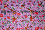 Queen Kantha Quilt In purple Cotton Kantha Throw blanket-Jaipur Handloom