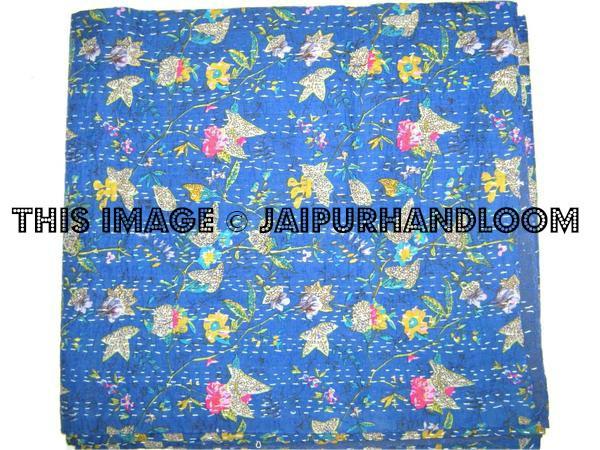 Queen Kantha Quilt, Queen Quilt, Kantha Blanket, Bed Cover, Blanket, Indian Bedspread, Kantha bedspread, Bohemian Bedding Kantha Throw