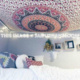psychedelic dorm tapestries star mandala decorative curtains window hanging-Jaipur Handloom