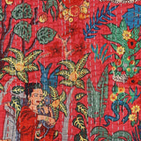 indian cotton kantha quilt throw frida kahlo pattern